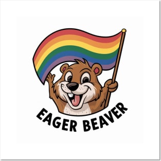 Pride Eager Beaver Posters and Art